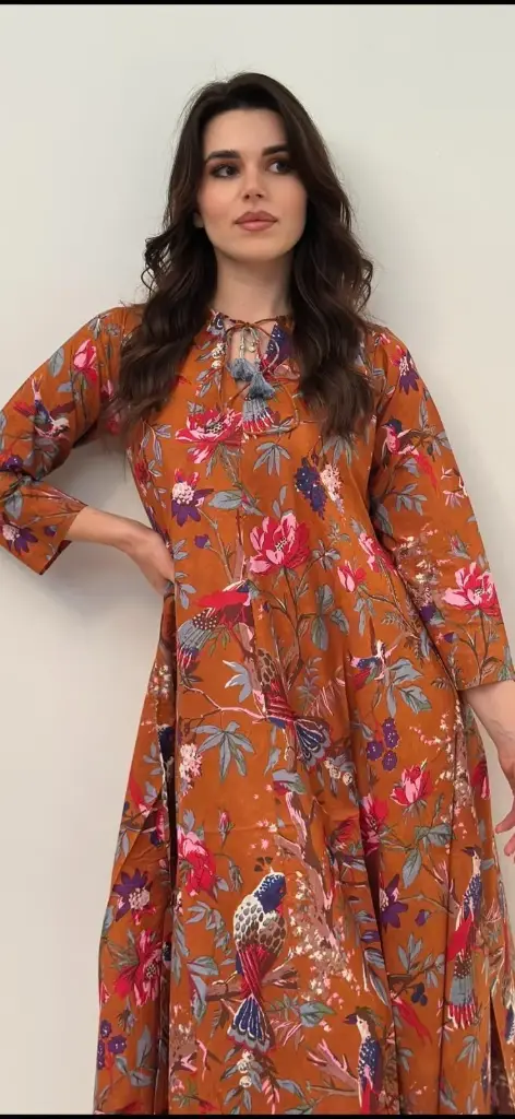 Autumn Floral Jalabiya 